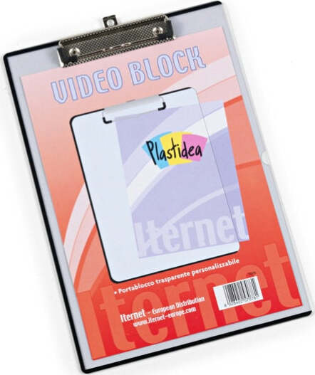 Portablocco in PPL con molla in metallo personalizzabile - A4 - trasparente - Iternet Cancelleria e prodotti per ufficio/Archivio ufficio e accessori per scrivania/Archivio ufficio/Portablocchi e portamoduli Eurocartuccia - Pavullo, Commerciovirtuoso.it