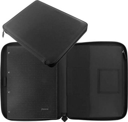 Portablocco Metropol - similpelle - 32x24 5x2 6cm - nero - Filofax Cancelleria e prodotti per ufficio/Archivio ufficio e accessori per scrivania/Archivio ufficio/Portablocchi e portamoduli Eurocartuccia - Pavullo, Commerciovirtuoso.it