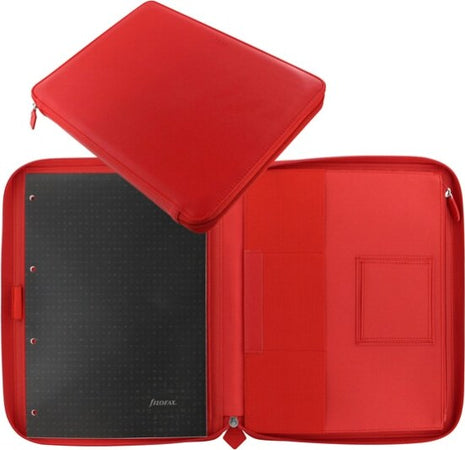 Portablocco Metropol - similpelle - 32x24 5x2 6cm - rosso - Filofax Cancelleria e prodotti per ufficio/Archivio ufficio e accessori per scrivania/Archivio ufficio/Portablocchi e portamoduli Eurocartuccia - Pavullo, Commerciovirtuoso.it
