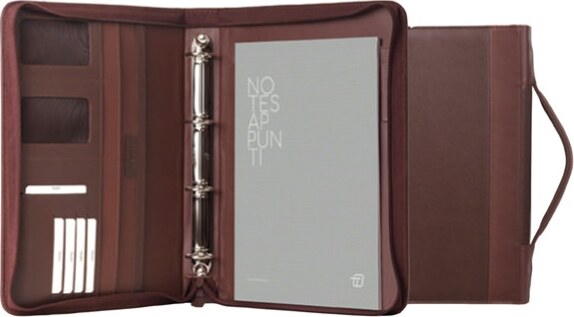 Portablocco Office - con manico - ecopelle - con zip - 28x36 cm - marrone - InTempo Cancelleria e prodotti per ufficio/Archivio ufficio e accessori per scrivania/Archivio ufficio/Portablocchi e portamoduli Eurocartuccia - Pavullo, Commerciovirtuoso.it