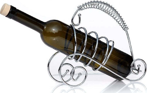Portabottiglia Porta Bottiglia Vino In Metallo Cromato Supporto Design Casa e cucina/Utensili da cucina/Accessori vino e bar/Porta bottiglie da vino Trade Shop italia - Napoli, Commerciovirtuoso.it