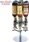 Portabottiglie-Spillatore-Dosatore-Tavolo-Tavola-Birra-Bevande-Alcolici-6-Posti
