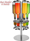 Portabottiglie-Spillatore-Dosatore-Tavolo-Tavola-Birra-Bevande-Alcolici-6-Posti