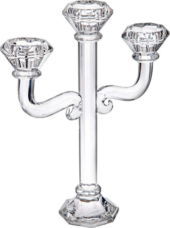 Portacandela 3 posti in vetro trigono h28cm candelabro per 3 candele elegante Casa e cucina/Decorazioni per interni/Candele e portacandele/Candele/Candele a colonna MagiediNatale.it - Altamura, Commerciovirtuoso.it