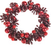 Portacandela centrotavola decorativo con bacche rosse per decorazioni natalizie, Ø 10 cm Casa e cucina/Decorazioni per interni/Candele e portacandele/Candele/Candele a colonna MagiediNatale.it - Altamura, Commerciovirtuoso.it