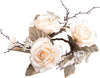 Portacandela decorativo con rose e bacche per decorazioni natalizie 15 cm Casa e cucina/Decorazioni per interni/Candele e portacandele/Candele/Candele a colonna MagiediNatale.it - Altamura, Commerciovirtuoso.it