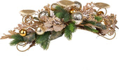 Portacandela decorativo oro con bacche e sfere per decorazioni natalizie, per 3 candele Casa e cucina/Decorazioni per interni/Candele e portacandele/Candele/Candele a colonna MagiediNatale.it - Altamura, Commerciovirtuoso.it