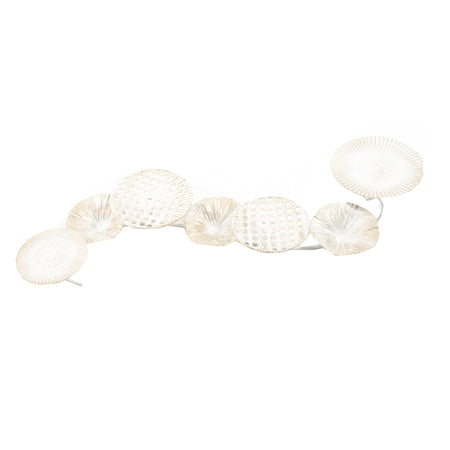 Portacandela in metallo decorazione natalizia centritavola elegante 58 cm