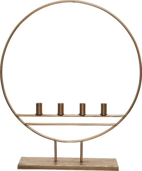Portacandela Oro con quattro Basi per lumini candelabro con cerchio da 76 cm Casa e cucina/Decorazioni per interni/Candele e portacandele/Candele/Candele a colonna MagiediNatale.it - Altamura, Commerciovirtuoso.it