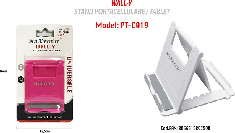 Portacellulare Stand Cellulari Tablet Supporto Universale Tavolo Maxtech Pt-c019 Accessori Ipad e Tablet Trade Shop italia - Napoli, Commerciovirtuoso.it