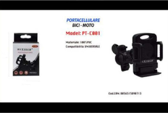 Portacellulare Universale Maxtech Pt-c001 Per Bicicletta Bici Moto Ipad Navigatore Sport e Tempo Libero > Ciclismo > Porta Cellulari per Bici > Sport Trade Shop italia - Napoli, Commerciovirtuoso.it