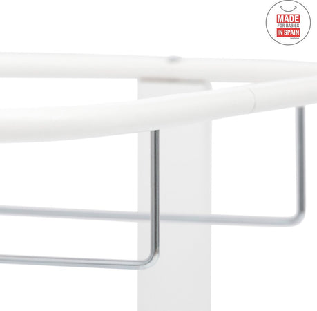 Portacestone Di Legno - Nidus Liso E 55X86.5X61 Cm Bianco Casa e cucina/Arredamento/Cameretta bambini/Lettini per neonati e bambini/Culle/Culla da trasporto La Casa Del Bebè - Napoli, Commerciovirtuoso.it