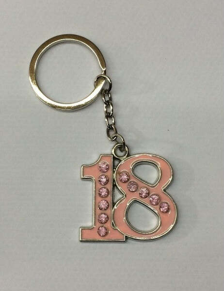 Portachiavi-18-Anni-Bomboniera-Compleanno-Gadget-Festa-Party-Regalo-Diciottesimo