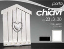 Portachiavi Da Parete Forma Casetta In Legno Bianco Con Cuore Stile Shabby Chic Casa, arredamento e bricolage > Arredamento > Portaoggetti Trade Shop italia - Napoli, Commerciovirtuoso.it