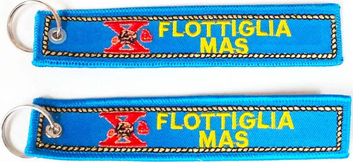 Portachiavi Flottiglia X Mas Uomo In Tessuto Ricamato Con Anello Moda/Valigie borse e accessori da viaggio/Accessori/Astucci portachiavi/Uomo Il Distintivo - Pesaro, Commerciovirtuoso.it