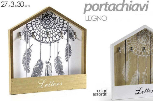 Portachiavi Lettere Appendino Legno Cassetta 27x3x30cm Indian Shabby Chic 765858 Casa e cucina/Arredamento/Ingresso/Portachiavi da parete Trade Shop italia - Napoli, Commerciovirtuoso.it
