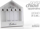 Portachiavi Lettere Posta Appendino Tavolo Da Parete Muro Legno 27x3x30cm 715358 Auto e Moto/Articoli regalo e merchandising/Portachiavi Trade Shop italia - Napoli, Commerciovirtuoso.it