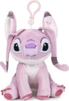 Portachiavi-Stitch-Angel-Peluche-Morbido-Rosa-Lilo-&-Stitch-Con-Clip-Per-Borsa