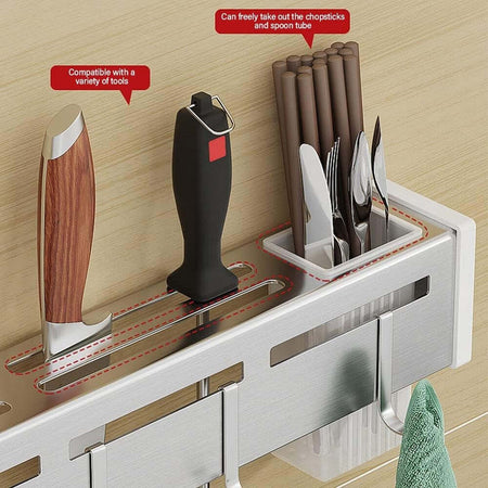 Portacoltelli Da Parete Multifunzione Portautensili Oggetti Da Cucina Organizer Casa e cucina/Utensili da cucina/Coltelli da cucina/Ceppi portacoltelli vuoti Trade Shop italia - Napoli, Commerciovirtuoso.it
