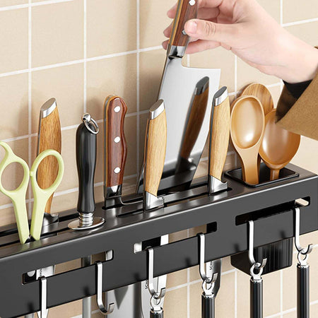 Portacoltelli Da Parete Multifunzione Portautensili Oggetti Da Cucina Organizer Casa e cucina/Utensili da cucina/Coltelli da cucina/Ceppi portacoltelli vuoti Trade Shop italia - Napoli, Commerciovirtuoso.it