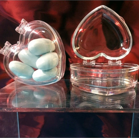 10 BOMBONIERE SCATOLA CUORE 6x6.5CM PLEXIGLASS PORTACONFETTI MATRIMONI BATTESIMO Casa e cucina/Hobby creativi/Materiali per hobby creativi/Forniture per feste/Bomboniere Trade Shop italia - Napoli, Commerciovirtuoso.it