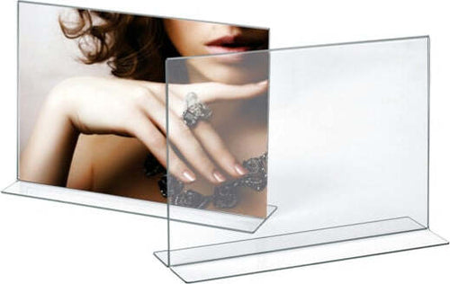 Portadepliant - materiale acrilico - 21x30 cm - orizzontale - Lebez Cancelleria e prodotti per ufficio/Archivio ufficio e accessori per scrivania/Accessori da scrivania e archiviazione/Portabrochure Eurocartuccia - Pavullo, Commerciovirtuoso.it