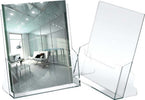 Portadepliant - plastica trasparente - 23x25 5x3 cm - Lebez Cancelleria e prodotti per ufficio/Archivio ufficio e accessori per scrivania/Accessori da scrivania e archiviazione/Portabrochure Eurocartuccia - Pavullo, Commerciovirtuoso.it