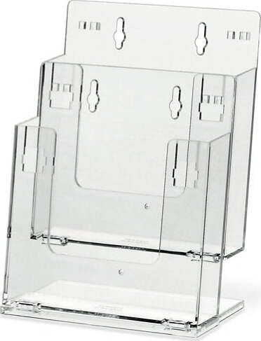 Portadepliant componibile - da banco e parete - 2 tasche A5 - Lebez [multipack] 3 pezzi Cancelleria e prodotti per ufficio/Archivio ufficio e accessori per scrivania/Accessori da scrivania e archiviazione/Portabrochure Eurocartuccia - Pavullo, Commerciovirtuoso.it