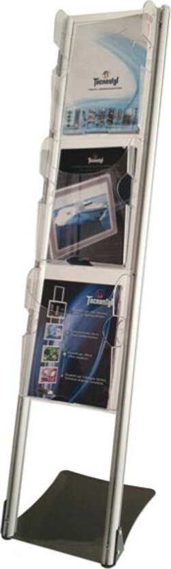 Portadepliant da terra Vision Ice - 3 tasche A4 - Tecnostyl Cancelleria e prodotti per ufficio/Archivio ufficio e accessori per scrivania/Accessori da scrivania e archiviazione/Portabrochure Eurocartuccia - Pavullo, Commerciovirtuoso.it