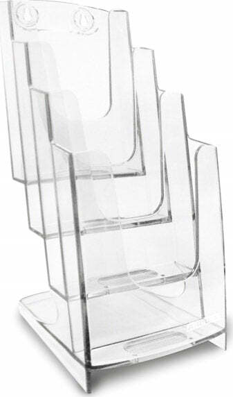 Portadepliant modulare - 4 tasche 1-3 A4 - 11 5x26 5x18 4 cm - Arda Cancelleria e prodotti per ufficio/Archivio ufficio e accessori per scrivania/Accessori da scrivania e archiviazione/Portabrochure Eurocartuccia - Pavullo, Commerciovirtuoso.it