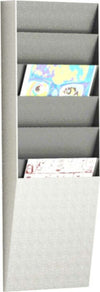 Portadepliant wall organizers - a 6 tasche A4 verticali - L23 6 x P8 3 x H71 2cm - Paperflow Cancelleria e prodotti per ufficio/Archivio ufficio e accessori per scrivania/Accessori da scrivania e archiviazione/Portabrochure Eurocartuccia - Pavullo, Commerciovirtuoso.it
