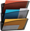 Portadocumenti da parete Mesh - 3 vaschette in rete metallica - nero - Alba Cancelleria e prodotti per ufficio/Archivio ufficio e accessori per scrivania/Accessori da scrivania e archiviazione/Portabrochure Eurocartuccia - Pavullo, Commerciovirtuoso.it