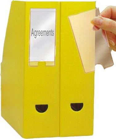 Portaetichette adesivo - PPL - 25x75 mm - trasparente - 3L - conf. 12 pezzi Cancelleria e prodotti per ufficio/Archivio ufficio e accessori per scrivania/Etichette divisori per schedario e timbri/Etichette ed etichette adesive/Portaetichette Eurocartuccia - Pavullo, Commerciovirtuoso.it