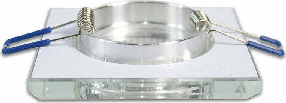 Portafaretto Da Incasso Quadrato In Vetro Effetto Specchio Foro 60mm Argento P18 Casa, arredamento e bricolage > Illuminazione da interno > Portafaretti Trade Shop italia - Napoli, Commerciovirtuoso.it