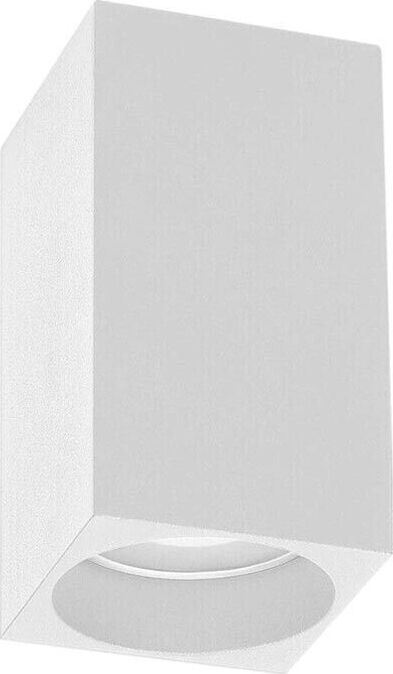 Portafaretto-Da-Soffitto-In-Gesso-Attacco-Gu10-Porta-Faretto-A-Cubo-Bianco-Universo