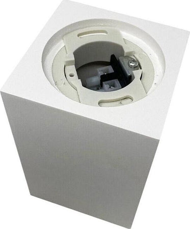 Portafaretto-Da-Soffitto-In-Gesso-Attacco-Gu10-Porta-Faretto-A-Cubo-Bianco-Universo