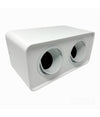 Portafaretto Doppio Orientabile Da Soffitto Bianco Per Faretto Gu10 Gu5.3 P34-b2