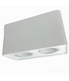 Portafaretto Doppio Orientabile Da Soffitto Bianco Per Faretto Gu10 Gu5.3 P34-b2