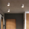 Portafaretto-Gesso-Da-Soffitto-Gu10-Porta-Faretto-Cilindro-Bianco-Verniciabile