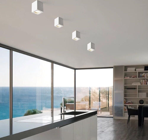 Portafaretto-Gesso-Da-Soffitto-Gu10-Porta-Faretto-Quadrato-Bianco-Verniciabile