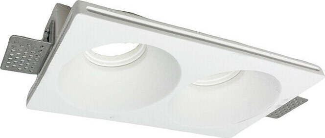 Portafaretto Gesso Doppio Rotondo Incasso A Scomparsa 2 Portalampada Gu10 Gs-24 Casa, arredamento e bricolage > Illuminazione da interno > Portafaretti Trade Shop italia - Napoli, Commerciovirtuoso.it