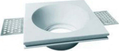 Portafaretto-In-Gesso-A-Incasso-Verniciabile-Rotondo-Supporto-Faretto-Gu10-Gs-22