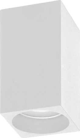 Portafaretto-In-Gesso-A-Soffitto-Gu10-Porta-Faretto-Quadrato-Bianco-Verniciabile