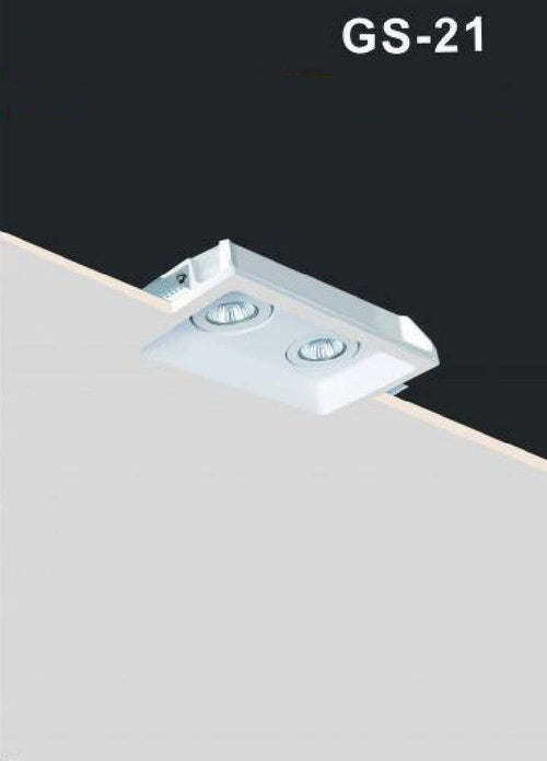 Portafaretto Incasso Gesso Doppio Orientabile A Scomparsa Portalampada Gu10 Gs21 Casa, arredamento e bricolage > Illuminazione da interno > Portafaretti Trade Shop italia - Napoli, Commerciovirtuoso.it