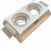 Portafaretto Incasso Gesso Doppio Orientabile A Scomparsa Portalampada Gu10 Gs21 Casa, arredamento e bricolage > Illuminazione da interno > Portafaretti Trade Shop italia - Napoli, Commerciovirtuoso.it