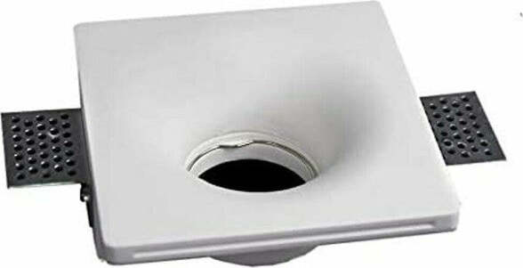 Portafaretto-Incasso-Gesso-Scomparsa-Quadrato-Cono-125x125-Supporto-Faretti-Gs05