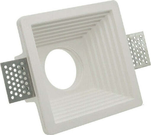 Portafaretto-Incasso-In-Gesso-A-Scomparsa-Per-Faretto-Gu10-Motivo-Quadrato-Gs-19