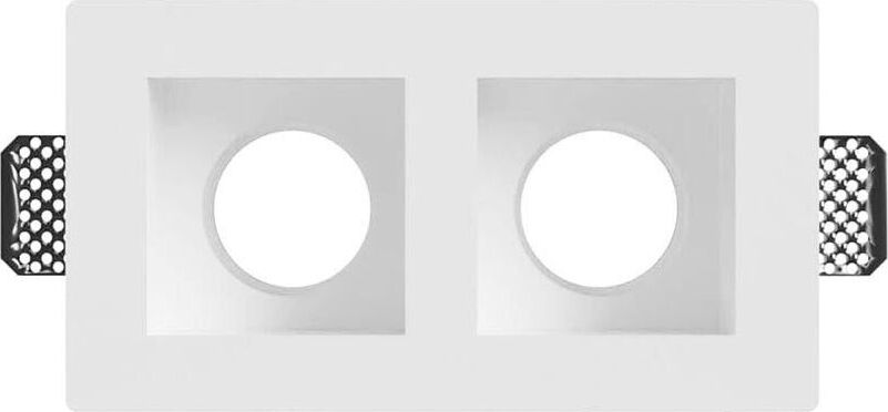 Portafaretto-Incasso-In-Gesso-Scomparsa-Doppio-Diffusore-Quadrato-Gu10-Gs24