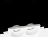 Portafaretto-Incasso-In-Gesso-Scomparsa-Doppio-Diffusore-Tondo-Attacco-Gu10-Gs23