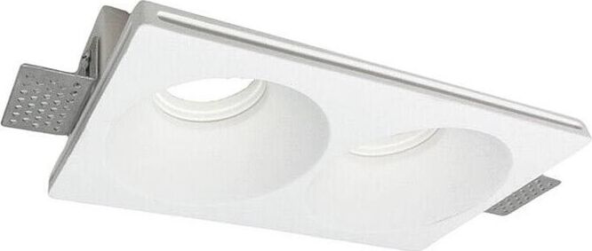 Portafaretto-Incasso-In-Gesso-Scomparsa-Doppio-Diffusore-Tondo-Attacco-Gu10-Gs23